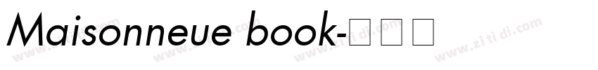 Maisonneue book字体转换